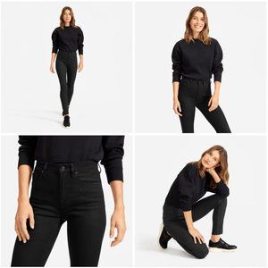 Everlane High Rise Skinny Jeans Black